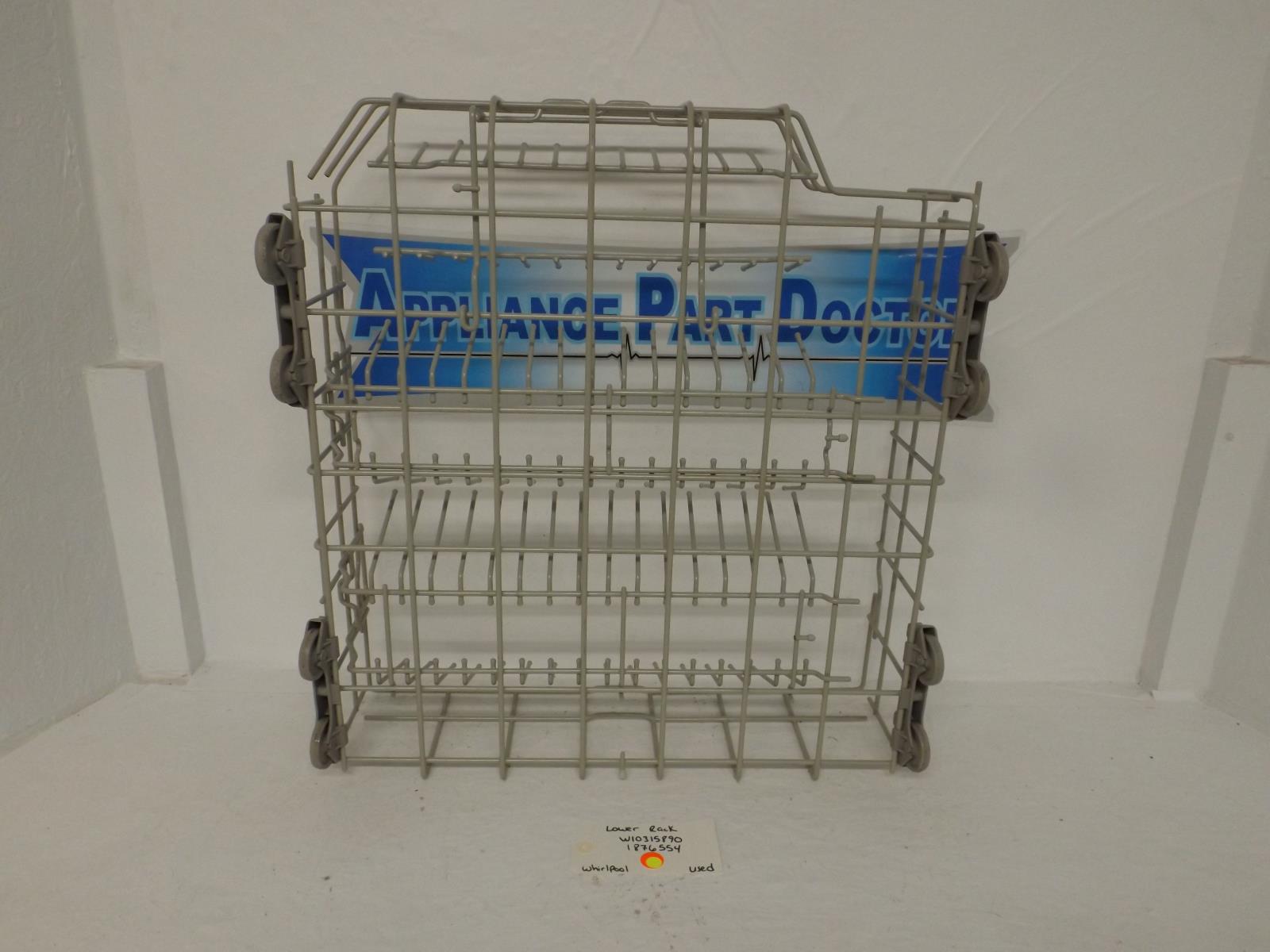 Whirlpool Dishwasher W10315890 1876554 Lower Rack Used Whirlpool Dishwasher W10315890 1876554 Lower Rack Used